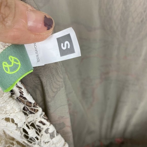 Maaji Floral Lace Maxi Dress - Cream and Brown - Picture 7 of 7